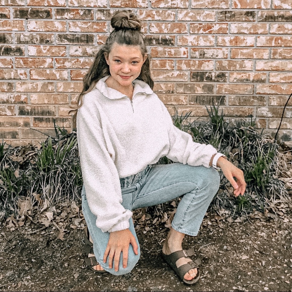 White Teddy Sweatshirt